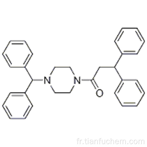 1- [4- (diphénylméthyl) -1-pipérazinyl] -3,3-diphényl-1-propanone CAS 41332-24-5